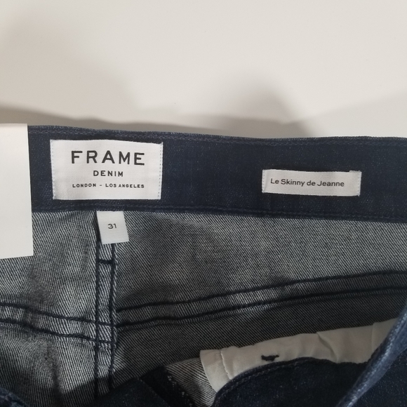 FRAME Le Skinny De Jeanne Asymmetrical Triangle B6 - Picture 7 of 8